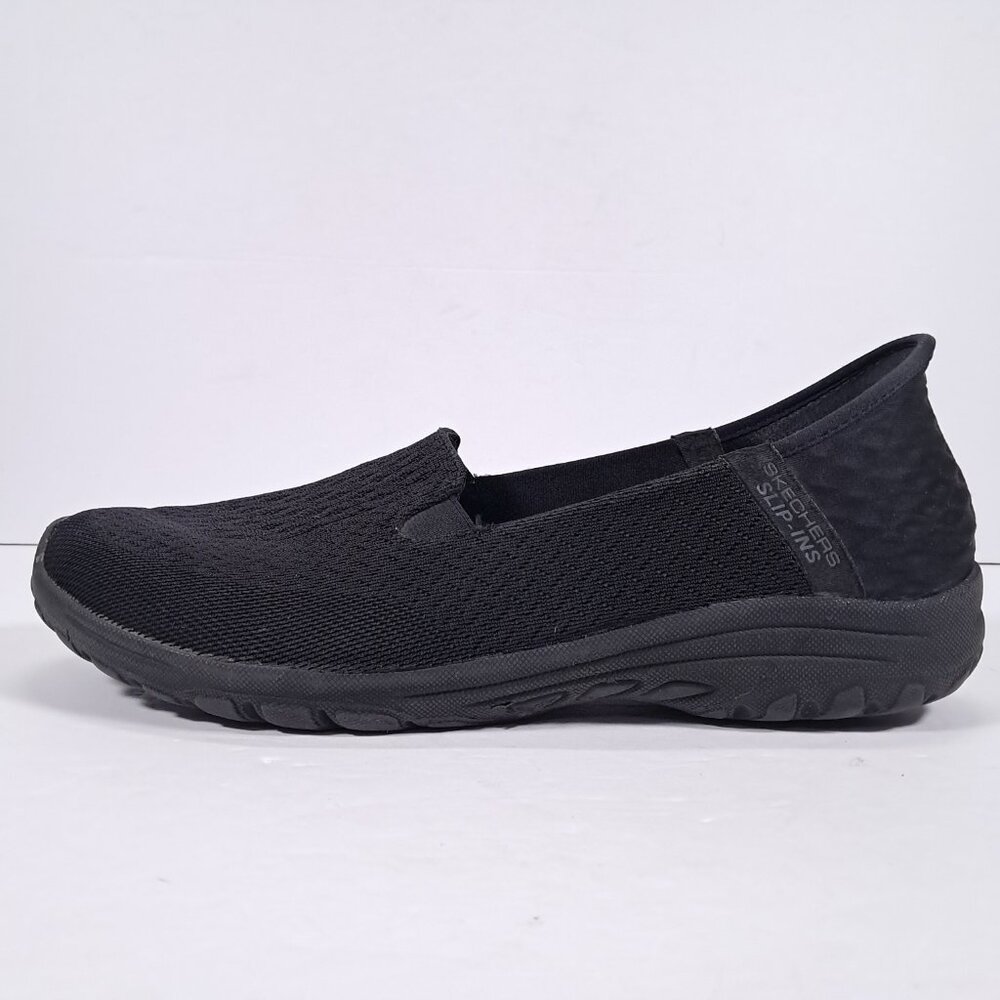 Skechers Slip Ins Shoes Women 9.5 Black Reggae Fest 2.0 Sneakers 158698 - Picture 3 of 14